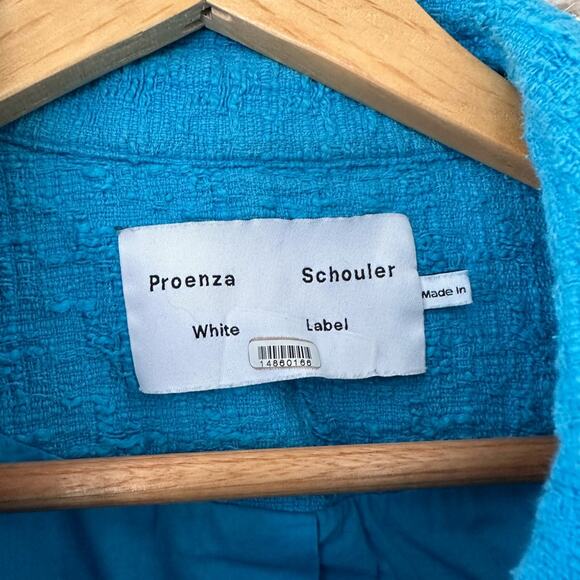 Proenza Schouler White Label Frayed Edge Cropped Jacket - Picture 3 of 11